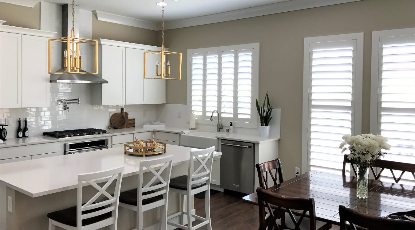 Polywood® plantation shutters are engineered to block out undesired light and glare. Plantation shutters with hidden tilt